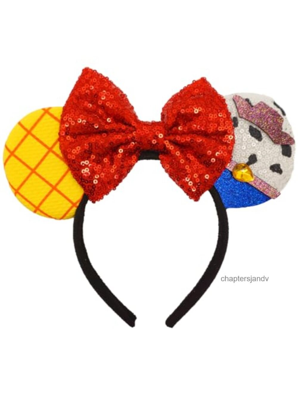 Cowboy Headband Sequin Fabric Adult Unisex Costume Party Hair Accessory